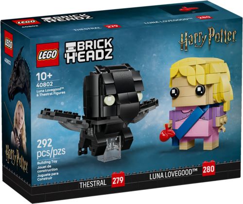 Figurines de Luna Lovegood et d'un Sombral (Harry Potter)