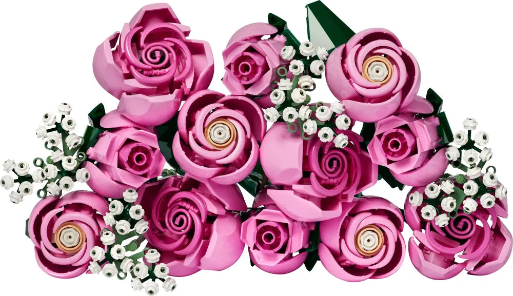 Le bouquet de roses roses