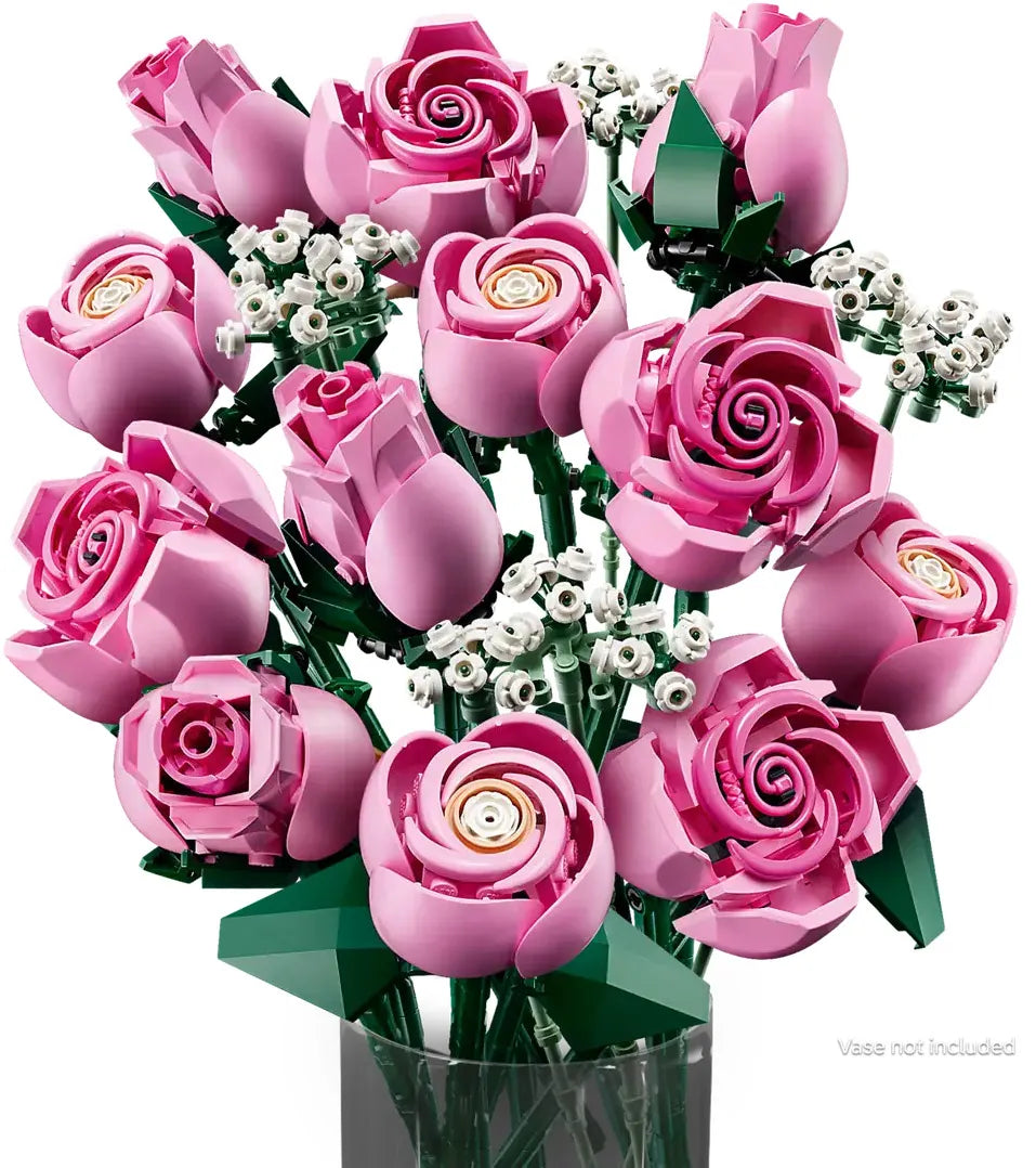 Le bouquet de roses roses