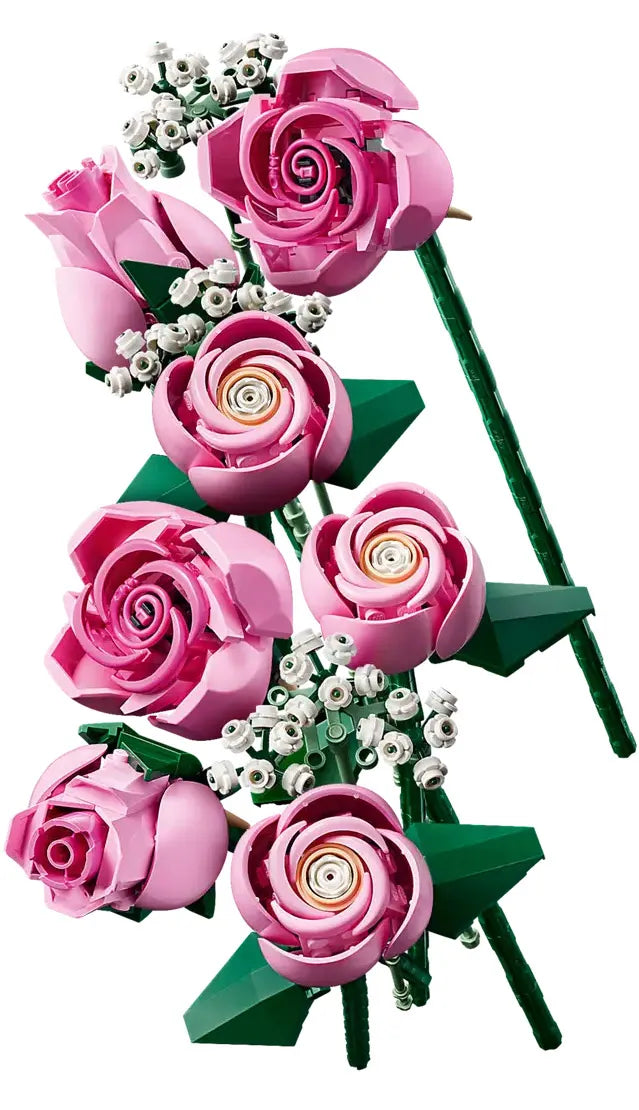 Le bouquet de roses roses