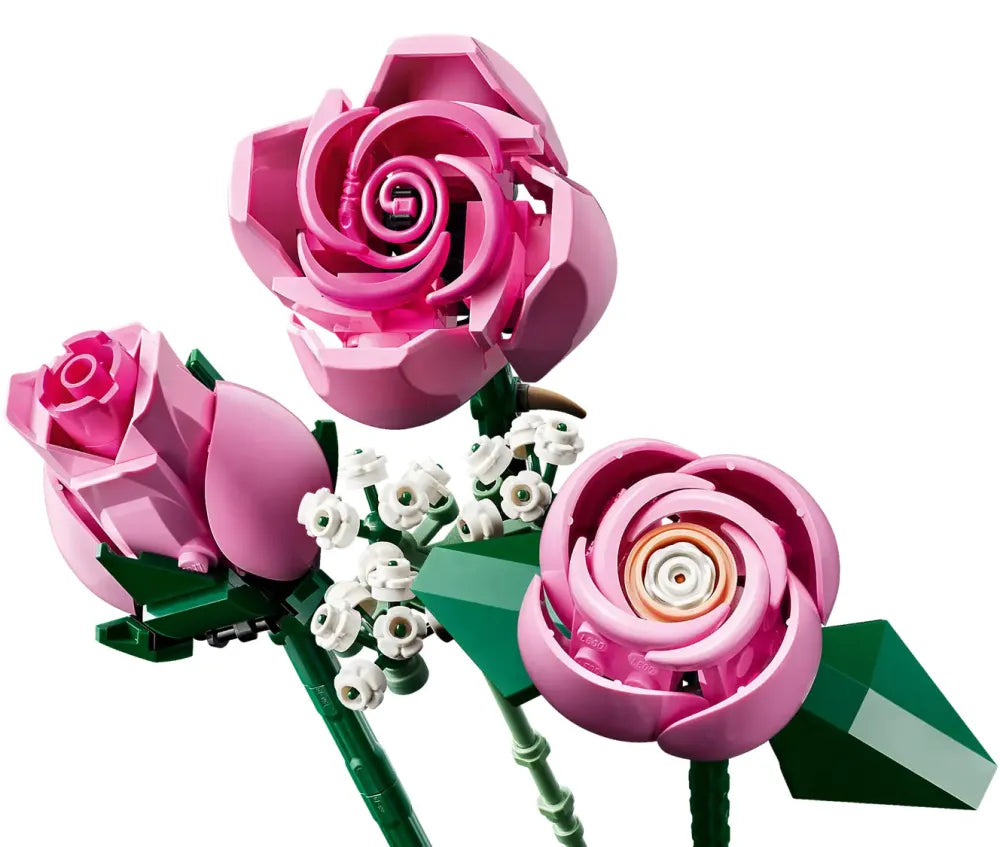 Le bouquet de roses roses